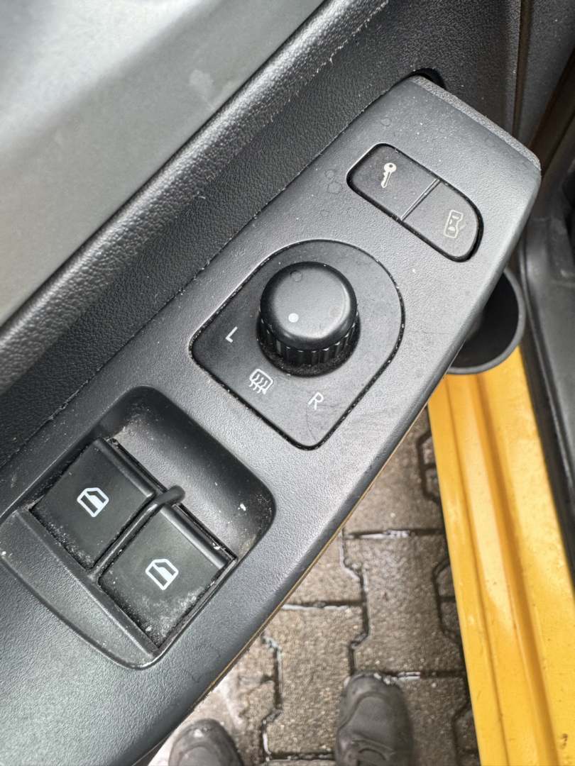 VW Fox original Au&szlig;enspiegel links elektrisch verstellbar LY1C Sonnengelb Bj.2007